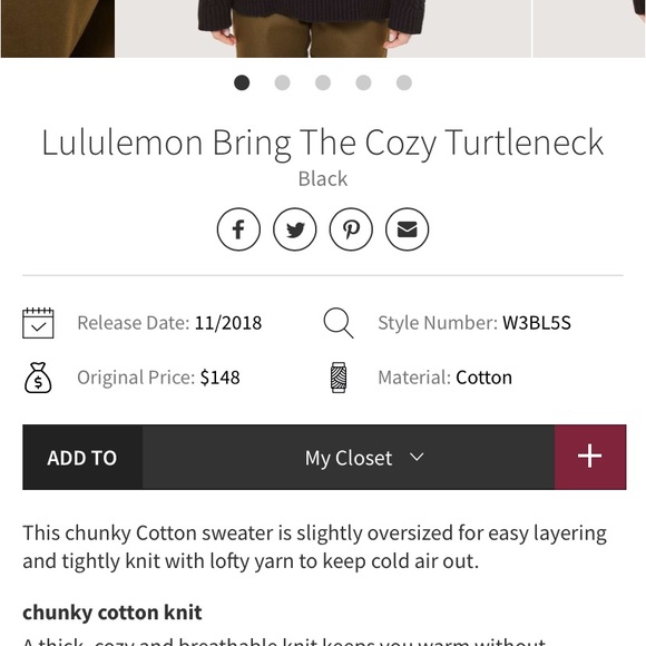 Bring the Cozy Turtleneck cotton sweater size 8 - Picture 5 of 14